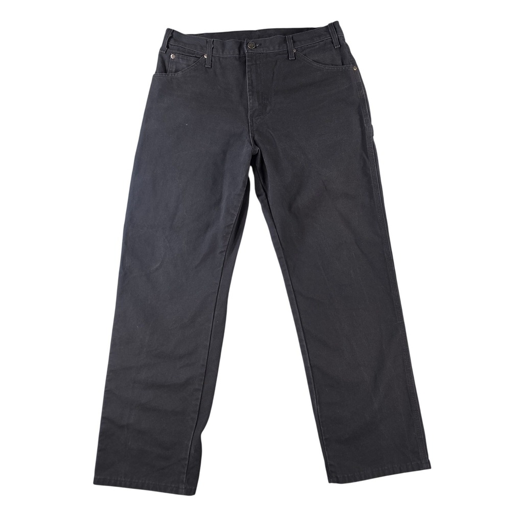 Dickies Carpenter Work Pants Men's 34x30 Black Utility Workwear